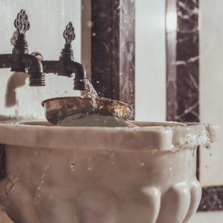 Wessex Classic Industrial Kitchen Tap, Polished Nickel