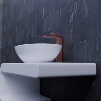 Wessex Modern Bridge Kitchen Tap, Brushed Brass