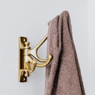 Brushed Brass Robe Hook